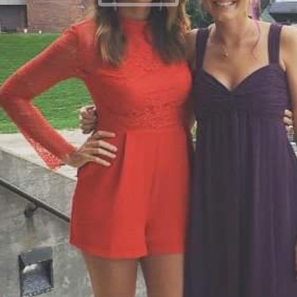 Apricot Lane red romper